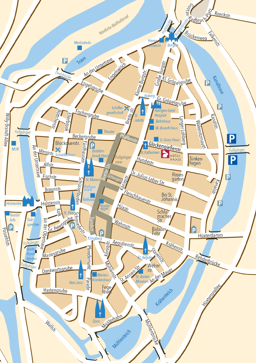 Map of the old town